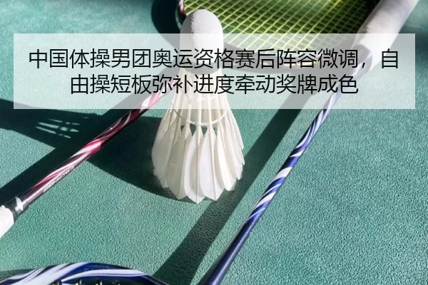 中国体操男团奥运资格赛后阵容微调，自由操短板弥补进度牵动奖牌成色